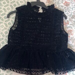 Elegant Black Lace Top